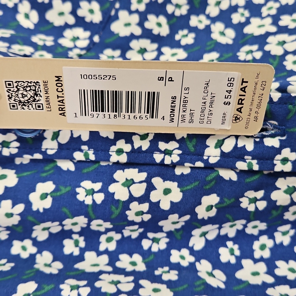 Ariat Button Down, Small, NWT NWT - image 6